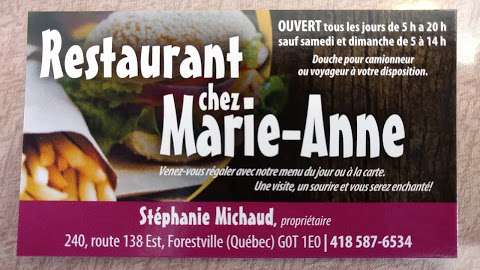 Restaurant chez Marie-Anne Restaurant chez Marie-Anne